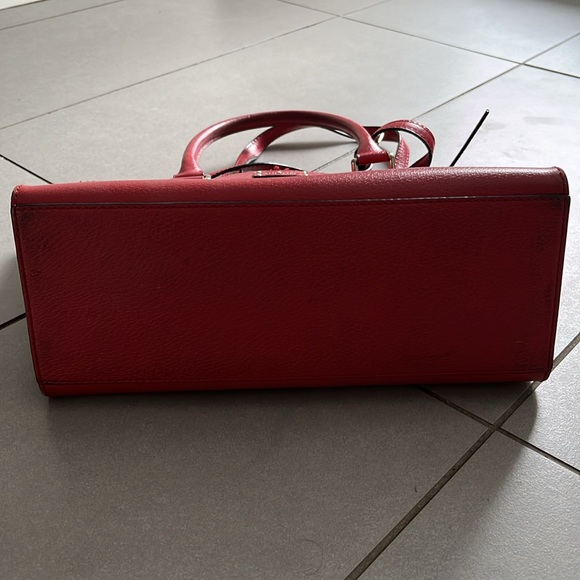 KATE SPADE red satchel purse tote - Picture 10 of 14